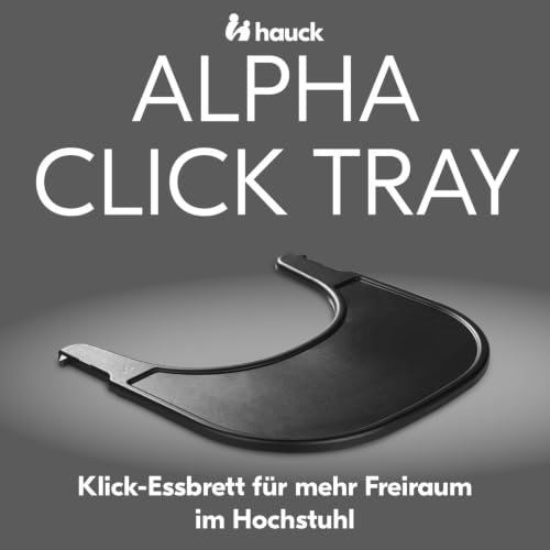 Hauck Essbrett und Tisch für Alpha Hochstuhl (Click Tray) - Black/Schwarz – Ansicht 4