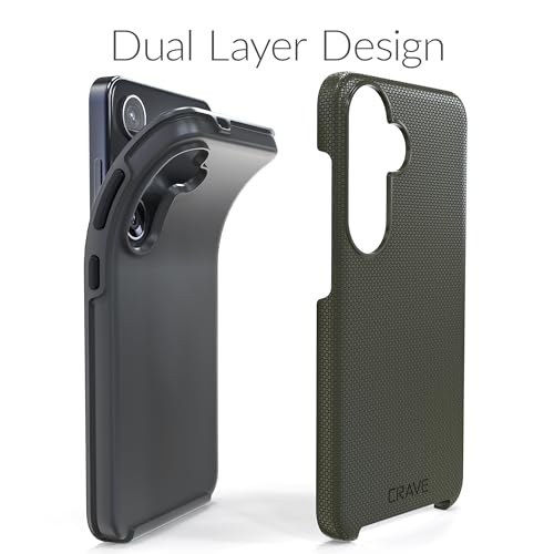 Image of Crave for Samsung Galaxy S24 Case, Shockproof Protection Dual Layer Case for Samsung Galaxy S24 (6.2 inch) - Sage