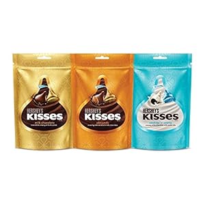 Kisses Hershey’s Cookies n Creme, Almonds & Milk Chocolate, 100.8g (Pack of 3)