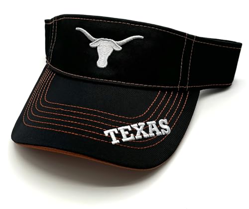 Visera Texas University con logo bordado ajustable miniatura 1