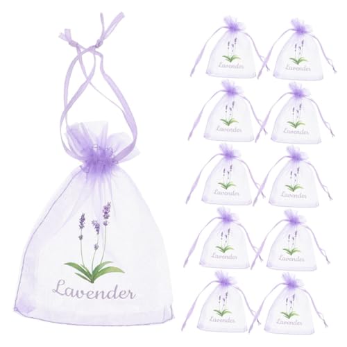 Levemolo 20 bolsas de sachet de lavanda de malla miniatura 6