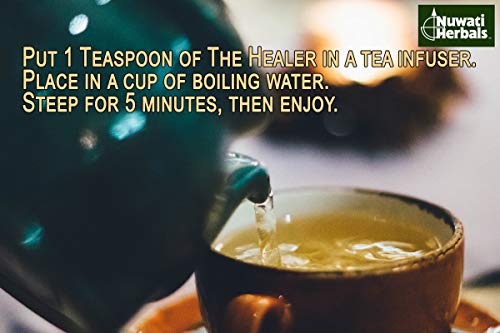 Nuwati Herbals - The Healer Tea – Supports Immune System And Respiratory Health – Herbal Tea For Women And Men, Loose Leaf Tea, 4 Ounces #TOP6