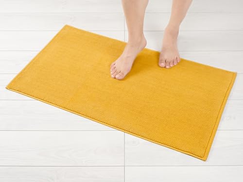 Hammetex 100% Baumwolle rutschfeste Badematte, 43x61 cm Badvorleger für...