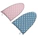 Cabilock 2Pcs Garment Steamer Ironing Gloves Waterproof Anti Steam Gloves Heat Resistant Ironing Mitts Garment Steaming Supplies (Pink+ Sky- Blue)