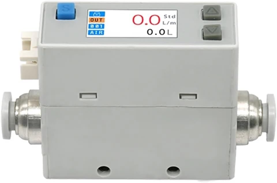 AFM07 Integrated Mass Flow and Temperature Measurement CO2 Ar Aerothermal Mass Compressed Air flowmeter Flow Meter(CO2 Ar 0-50L)