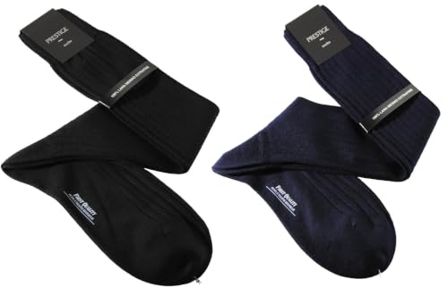 Chaussettes longues mérinos homme en pure laine extra fine d'exception