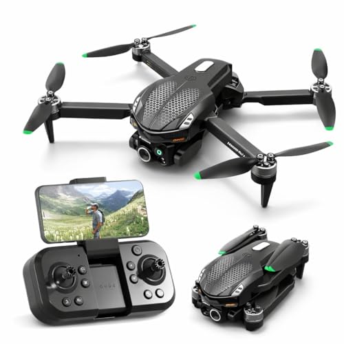 Image of SUPER TOY Drone with 4k Camera Foldable 1080P HD Drone with Brushless Motor, Obstacle Avoidance, FPV Live Video Dual Camera, Smart Gestures Selfie, One Key Take Off /Landing for Kids and Adult