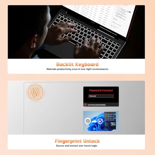 Image of NIMO 15.6 inch FHD Business Laptop Computer, Quad-Core Processor(Beats i3-1115G4), Laptop 4GB RAM 128GB SSD with Backlit Keyboard Fingerprint 65W PD Fast Charging, Student Laptop for College School