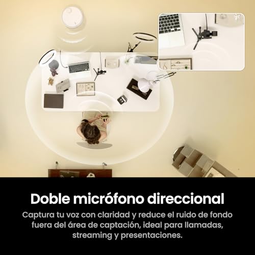 Insta360 Link 2 Pro – Webcam PTZ 4K para PC/Mac, Sensor 1/1,3”, Seguimiento por IA, HDR, micrófonos con cancelación de Ruido, Compatible con StreamDeck, Zoom, Teams y Twitch para reuniones - imagen 4