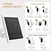 Solar Panel for Ring Camera, 2 Pack 4W Solar Charger Compatible with Rings Spotlight &All-New Stick Up Outdoor Cam Battery, 10ft Long Cable with USB-C to Ring Barrel Plug Adapter