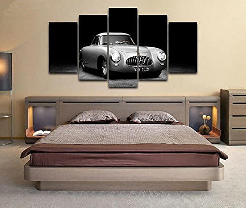 Tableau Multi Panneau Idée Cadeau Originale Toile Voiture Classique YUANJUN - 3