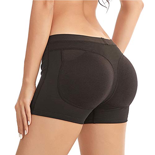 MOXIN Culotte Push Up Fesse Gainante Invisible Panty, Fesse Shapewear Ventre Plat Amincissante, Shorty Gainant Ventre Plat Collant Gainant Haute Elastique,Noir,XL(68~80kg)