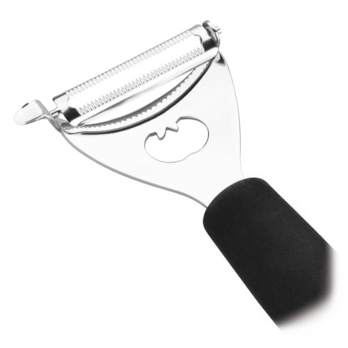 LACOR Professional Y Tomato Peeler Serrated-S, 5.5 x 30 x 30 cm, Black