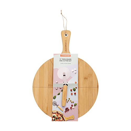Image of Typhoon World Foods Pizza Board & Cutter Set