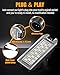 LESAUCE LED License Plate Light for 2014-2022 Jeep Cherokee Compass Patriot, 6000K White, High Brightness & Waterproof Tag Lamp Assembly Replacement, Plug and Play, Pack of 2