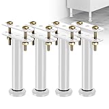 1. 【5 Tailles Réglables Précises pour une Hauteur Parfaite】 Offrez à votre lit, sommier à lattes ou meuble la hauteur idéale. Choisissez parmi 5 plages (8-12cm, 12-18cm, 15-25cm, 18-32cm, 25-42cm). Notre système de pieds de lit réglables en hauteur élimine tout compromis, que ce soit pour un cadre de lit bas, un rangement optimal ou un lit surélevé plus confortable.