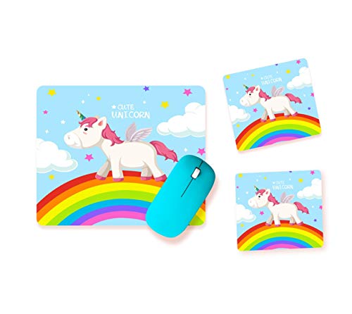 Image of PAPER PLANE DESIGN Mouse Pad Anti Skid for Laptops and Desktop Computers at Home Or Office Design 31 (Multi-7)