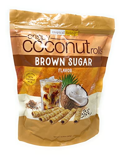 Crispy Coconut Rolls With Brown Sugar Plus Roasted Sesame Seeds Dairy Free With Coconut Milk (10.5 OZ)