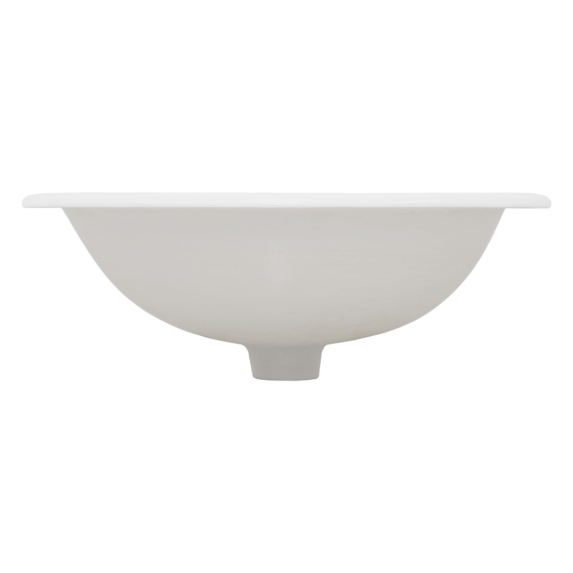 ML-Design Lavabo Encastrable 57x19,5x48,5cm Cerámica Diseño Ovalado Lavamanos Baño