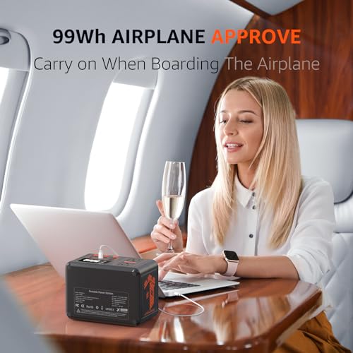 Portable-Power-Station-99Wh-150W-Small-Solar-Generator-with-3500-Cycles-LiFePo4-Battery-LFP-PD18W-USB-QC30-2-110V-AC-Outlet-Outdoor-LED-for-CPAP-Home-Camping-Emergency-Backup