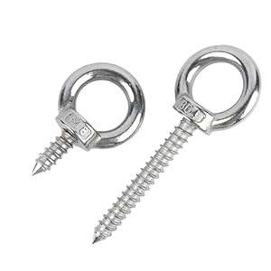 Liuchuchu LIUCHUCHU Edelstahl Augenbolzen 3 Stück