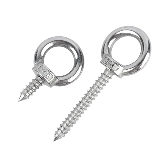 Liuchuchu LIUCHUCHU Edelstahl Augenschrauben 2 Stück