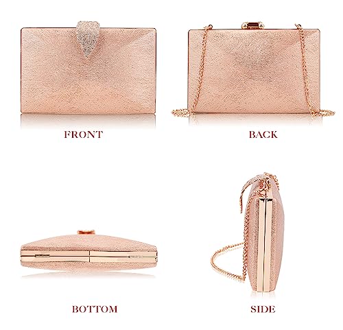 Clutch Purses for Women Rhinestone Evening Bag Formal Party Handbag With Wedding Cocktail Prom Sparkly Chain Strap Crossbody Clutches3