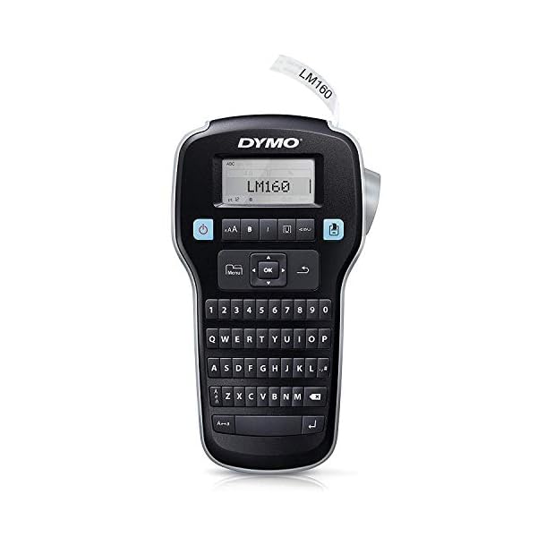 DYMO LabelManager 160 Hand-Etikettiermaschine mit QWERTY-Tastatur & D1-Etikettenband Authentisch | schwarzer Druck auf… – Bild 3