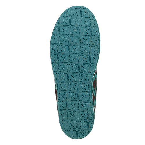Image of Twisted X Women's Women's Southwestern Pattern Casual Kicks Slip-On Shoes - WCA0058 11 M US Chocolate /Turquoise