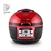 KLARSTEIN VitAir Turbo Hot Air Fryer, Reduced-Fat Frying, Baking, Grilling and Roasting, 9.6 qt Cooking Chamber, Rotisserie, 1400 Watts Halogen, Up to 450 F, Red