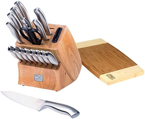 Chicago Cutlery Insignia Steel High-Carbon Stainless Steel Knife Block Set with Cutting Board (19-Piece)