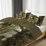 ♥【Microfibre de qualité supérieure】: Cette housse de couette est confectionnée en microfibre douce et agréable au toucher. Facile à repasser, elle est infroissable et ne se décolore pas et ne peluche pas facilement. Sa texture douce, confortable et soyeuse vous assure une nuit de sommeil réparatrice et laisse votre peau douce et soyeuse