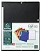 Produktbild Exacompta 55411E Packung (mit 10 Eckspannmappen aus Manila-Karton 355 g, ideal für Dokumente DIN A4, Rückenetikett) 10 Stück schwarz
