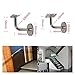 2pcs Stair Handrail Brackets Stainless Steel Fixed Wall Support Hand Rail Balustrade 50x60mm for Household Hotels Hardware Tools(Curved Support)