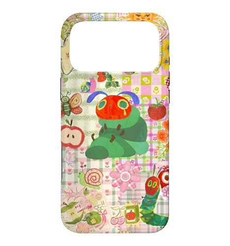Caterpillar Fruit Bug Collage Cute Pastel Floral Patchwork Case for iPhone 17 Pro Max