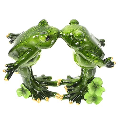 Yardenfun Adornos De Rana Decoración De Resina Figura De Rana para Jardín Terraza Patio