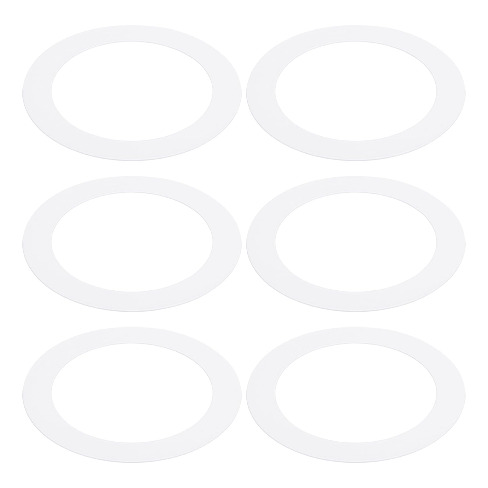 PATIKIL Goof Rings for 6/8 Inch Recessed Can Lighting Down Light, 6 Pcs Metal Goof Trim Rings Cover, Outer Diameter 8.66-inch