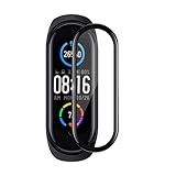 Miitech Xiaomi Mi Band 5 フィルム 【2枚セット】強化 ガラスフィルム 液晶保護フィルム 3D全面保護 9H硬度 気泡ゼロ 飛散防止 指紋防止 99%透過率 Xiaomi Mi Band 5 専用