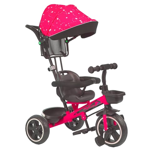 Image of Luusa TFT Hyper 500 PRO Canopy /Plug N Play Trike /Baby Tricycle with Parental Control for 12 Months to 48 Months Boys /Girls /Carrying Capacity Upto 30kgs Proudly Made in India