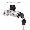 lcyen Ignition Lock Switch Barrel with 2 Keys Set 1348421080 for Relay Ducato Boxer 2006+ 1361031080 1608501280 4162.HN 4162.SJ #5
