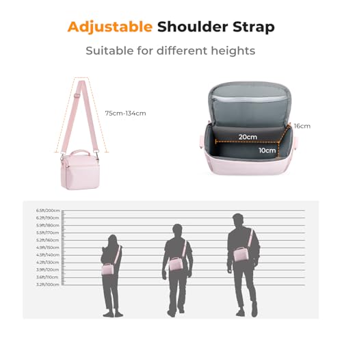Image of K&F CONCEPT Camera Sling Bag Small Crossbody Case | For DSLR /SLR Camera, Cute & Compact, Shoulder Photography Bags, Compatible for Canon /Nikon /Sony, BS09