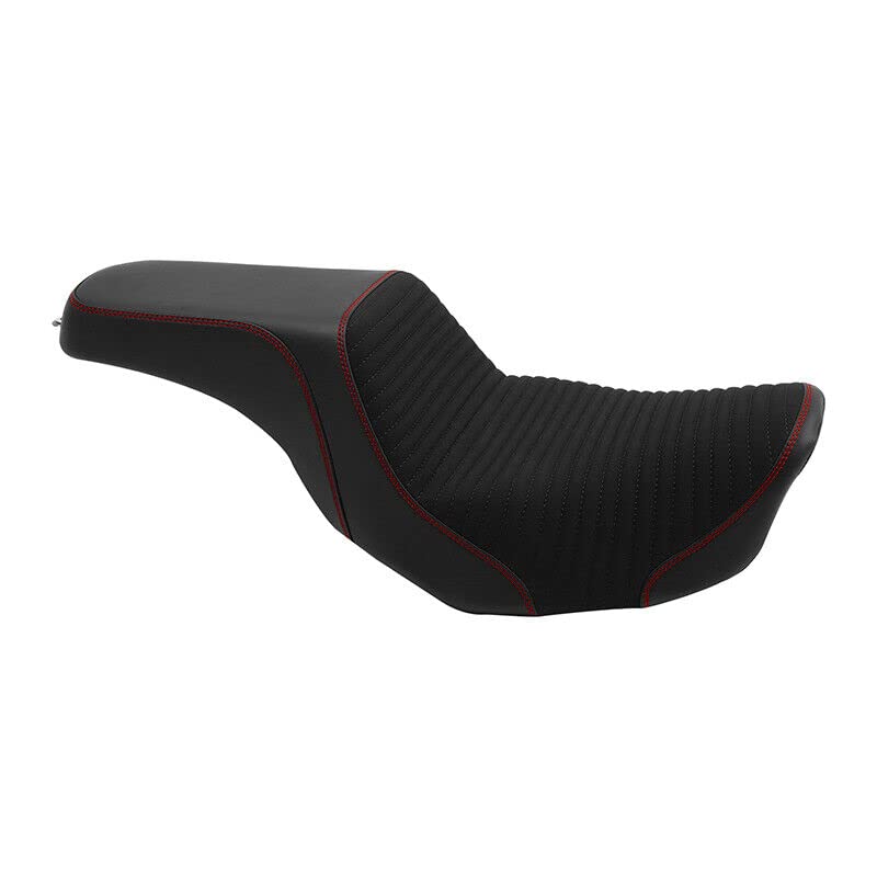 Sedile Per Harley Dyna 2006-2017 - Conducente E Passeggero, Cuciture Nere, Aftermarket - Foto 6