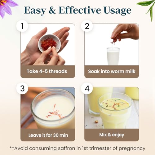 Healofy Naturals Pure, Kashmiri Saffron/Kesar, 2gm | Kesar Threads Untouched Grade A++ / Kumkuma Puvvu | For Pregnant Women, Skin, Face, Biryani, Cooking