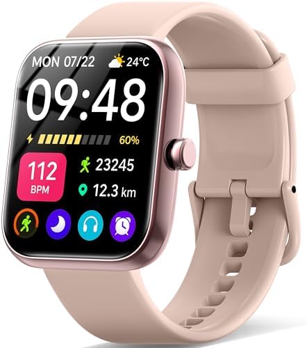 （21:30時点） スマートウォッチ【2025新登場・性能進化モデル】iPhone対応 アンドロイド対応 Bluetooth通話機能付き 1.83インチ大画面 SMS/Line通知 Smart Watch 活動量計 腕時計 薄型軽量 バンド交換可能 スポーツウォッチ 120+種類の運動モード 300+種類文字盤 IP68生活防水 メッセージ通知 天気予報 音楽再生 多機能スマートウォッチ レディース メンズ
