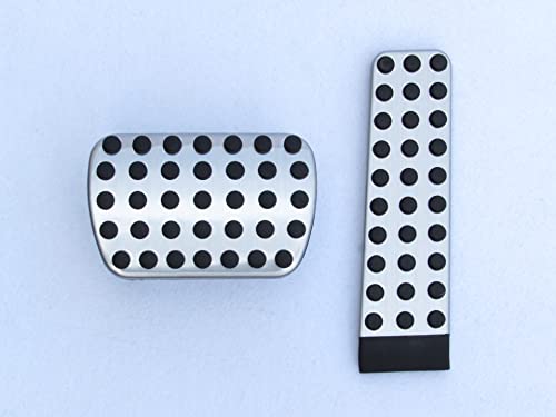 Image of Car Gas Fuel Brake Pedals for Mercedes-Benz C-class E-class S-class, Stainless Steel Car Accelerator Pedal Brake Pedals Non Slip Cover Case Pads Trim Accessories,AT-E【S211/2003-2006】