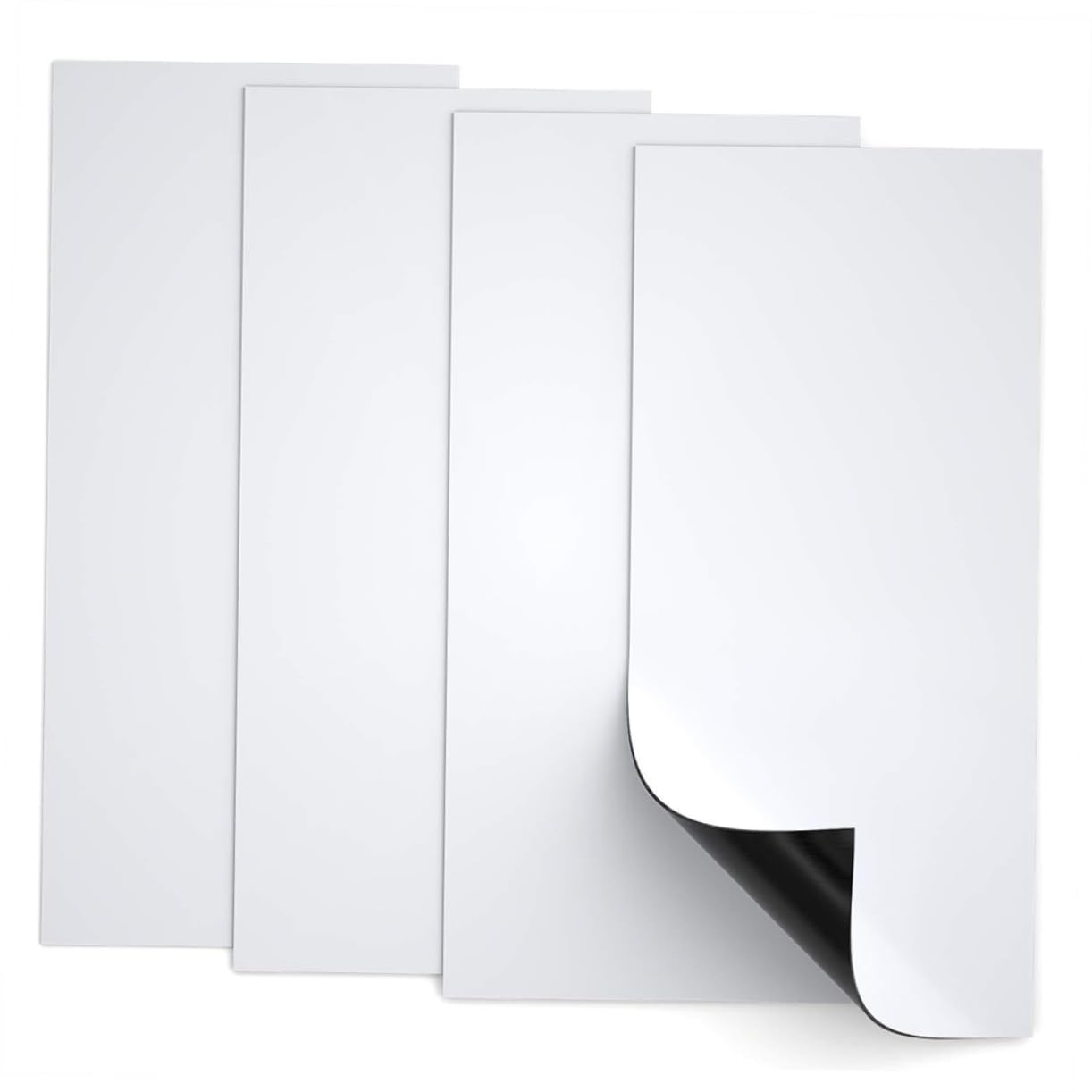 Cubierta Magnética de Ventilación de Aire 30x14 CM Pack de 4 Blanco | Imán para Rejillas de Pared y Suelo, Sellado de Doble Capa, Material Magnético, Color Blanco, Fácil Instalación