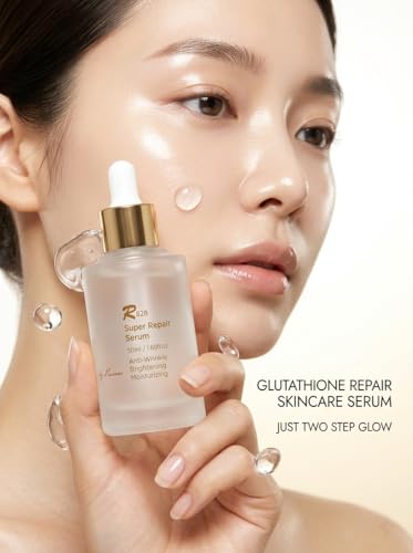 R828 Super Repair Moisturizing Glowing Elastic Skin Recovery Serum 50ml / Korean Skin Care K Beauty with Glutathione, Vitamin C, Niacinamide, and Collagen