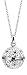 Produktbild Nenalina Damen Halskette und Ornament Kugel-Anhänger (20 mm) mit weißen Swarovski Kristallen, Kette für Frauen mit Schmuck Anhängern, 80 cm Lange Damenkette 925 Sterling Silber, KAS-161