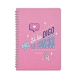 Libreta con tamaño pequeño, ideal para llevarla encima y salir a por todas hasta conseguirlo.