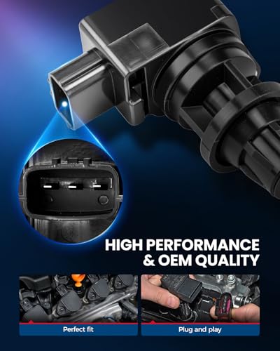 Image of KAX Ignition Coils & Spark Plugs Set Fit for Mazda 5 2008-2010, 2012-2015 | (w /tool) UF604